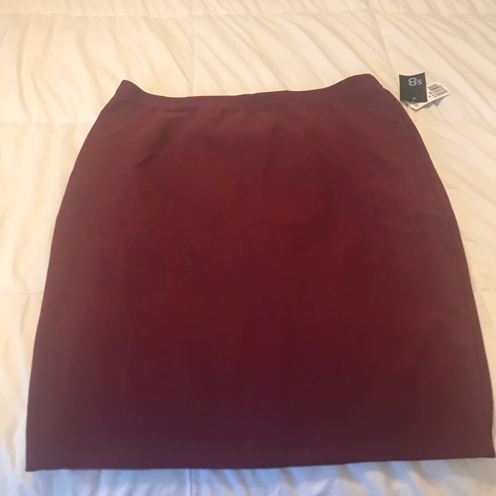 Forever 21 Wine Colored Tube Skirt